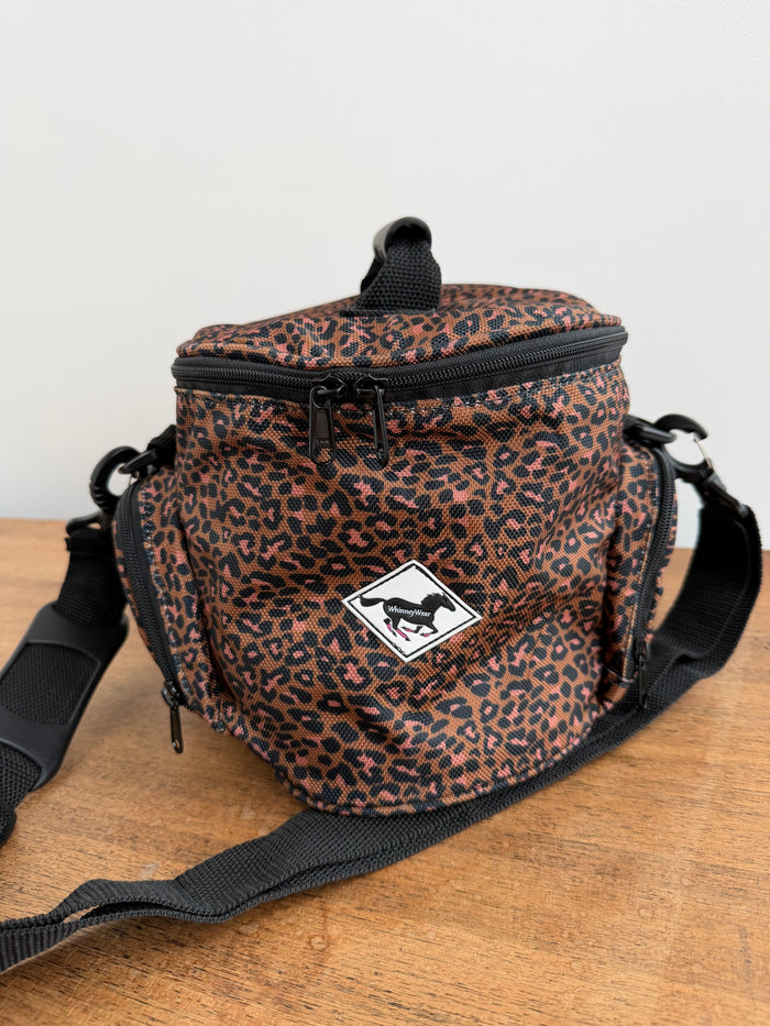Patterned Helmet Bag – Chocolate Cheetah Equestrian Helmet Bag | WhinneyWear