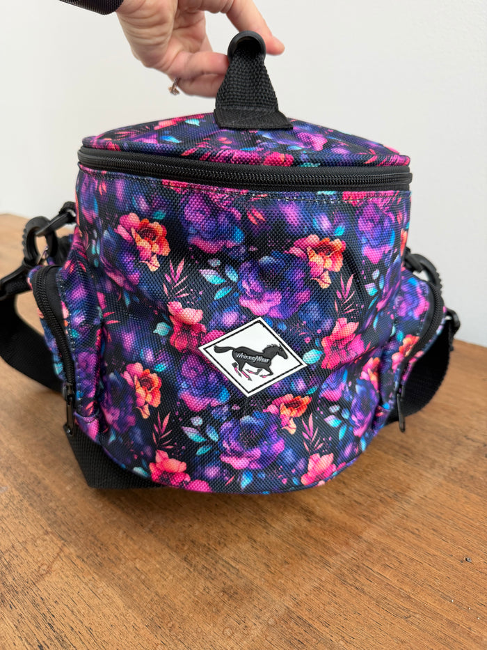 Patterned Helmet Bag – Midnight Bloom Equestrian Helmet Bag | WhinneyWear