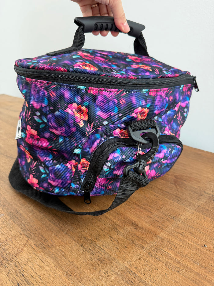 Patterned Helmet Bag – Midnight Bloom Equestrian Helmet Bag | WhinneyWear