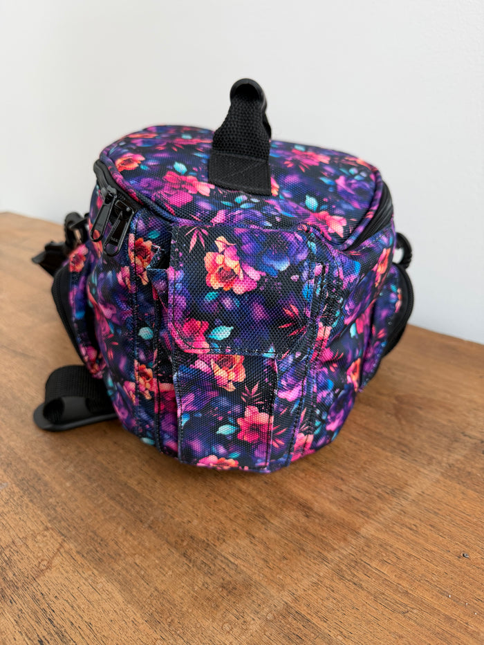 Patterned Helmet Bag – Midnight Bloom Equestrian Helmet Bag | WhinneyWear