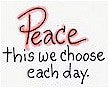 Peace Rubber Stamp 2542D