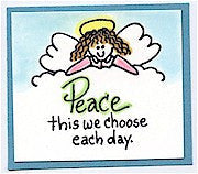 Peace Rubber Stamp 2542D