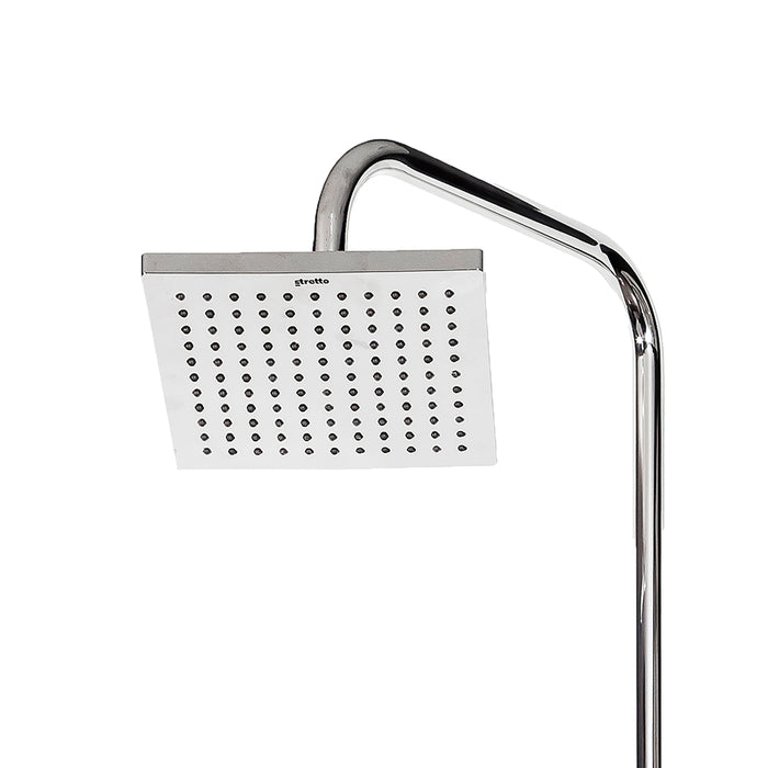 Plato Ducha Cuadrado 20 cm Cromo