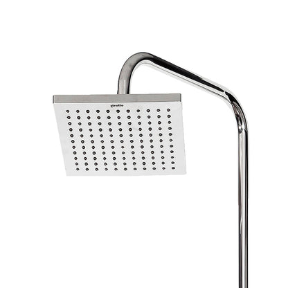 Plato Ducha Cuadrado 20 cm Cromo