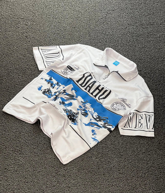 Premium white IDAHO polo