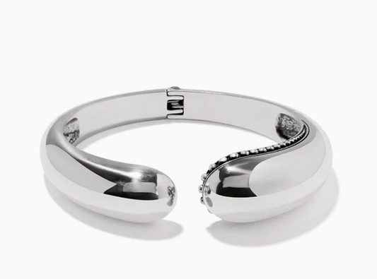 Pretty Tough Droplet Hinged Bangle Bracelet