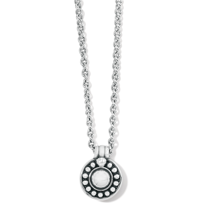 Pretty Tough Stud Necklace-Silver