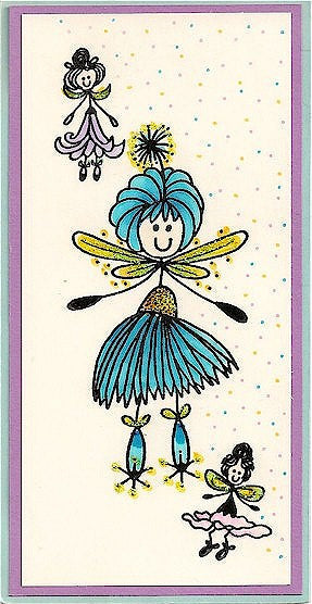 Queenie Pauleenie Rubber Stamp 4003N