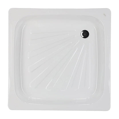 Receptáculo de Acero Esmaltado 80x80x15 cm Atenas Con Desagüe