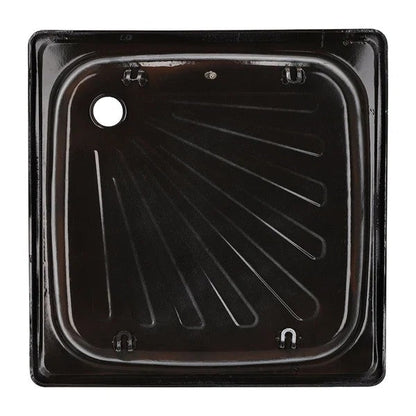 Receptáculo de Acero Esmaltado 80x80x15 cm Atenas Con Desagüe