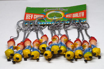 Sassy "Peacock Mark" Duck Keychain