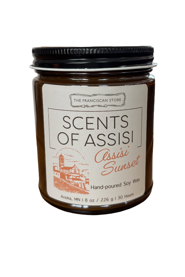 Scents of Assisi 8 oz Candles - Hand-Poured Franciscan Inspired Home Fragrance