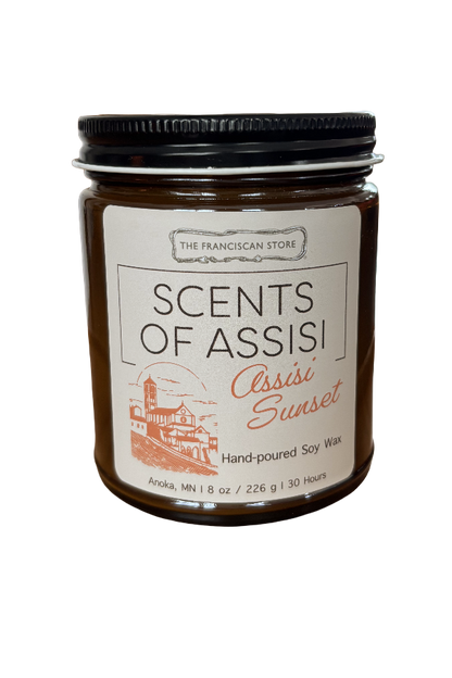 Scents of Assisi 8 oz Candles - Hand-Poured Franciscan Inspired Home Fragrance