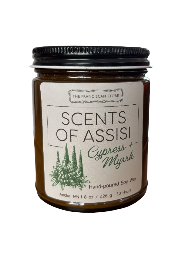 Scents of Assisi 8 oz Candles - Hand-Poured Franciscan Inspired Home Fragrance