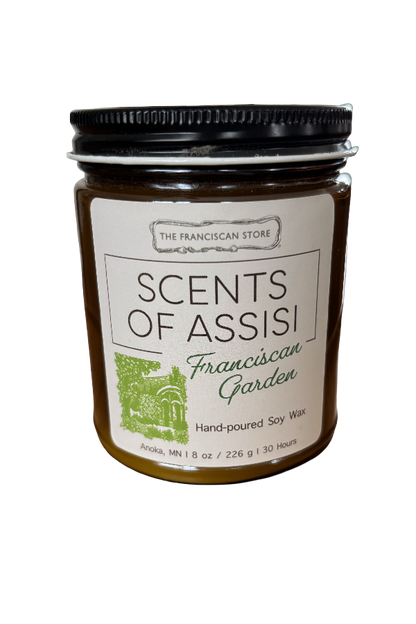 Scents of Assisi 8 oz Candles - Hand-Poured Franciscan Inspired Home Fragrance