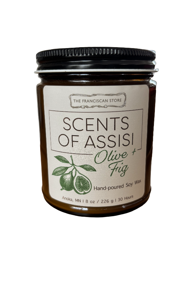 Scents of Assisi 8 oz Candles - Hand-Poured Franciscan Inspired Home Fragrance