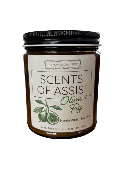 Scents of Assisi 8 oz Candles - Hand-Poured Franciscan Inspired Home Fragrance