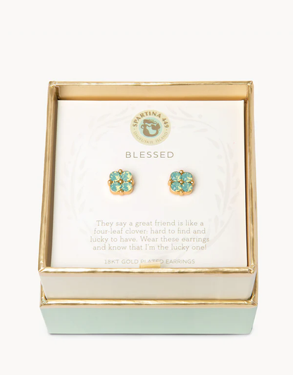 Sea La Vie Blessed/Seafoam Clover Gold