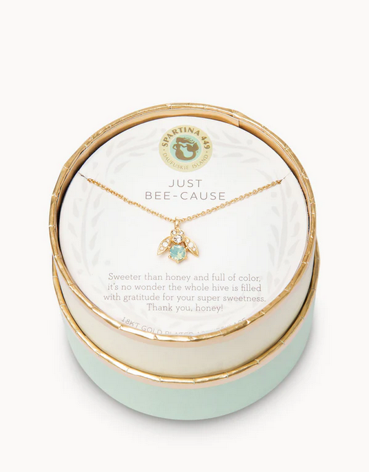 Sea La Vie Necklace 18'' Just Bee-cause/Little Bee Gold