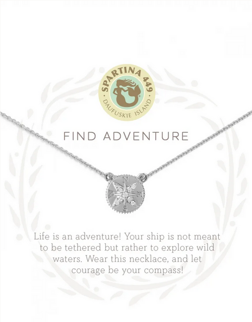 Sea La Vie Necklace Adventure/Compass Silver