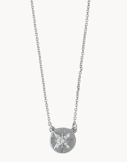 Sea La Vie Necklace Adventure/Compass Silver
