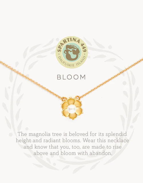 Sea La Vie Necklace Bloom/Magnolia Flower Gold
