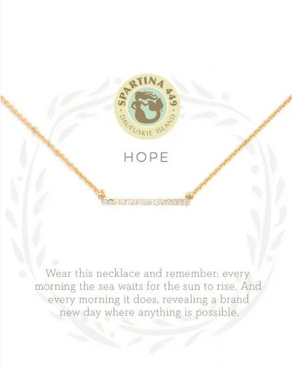 Sea La Vie Necklace Hope/Horizon Gold
