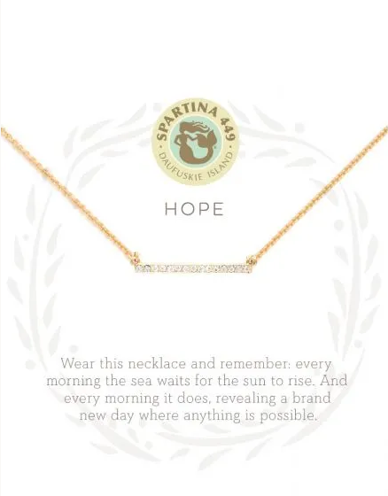Sea La Vie Necklace Hope/Horizon Gold