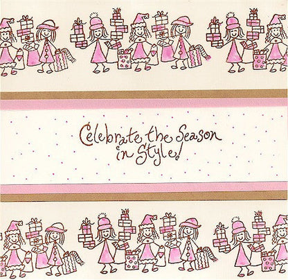 Shopping Ladies Rubber Stamp 2543H