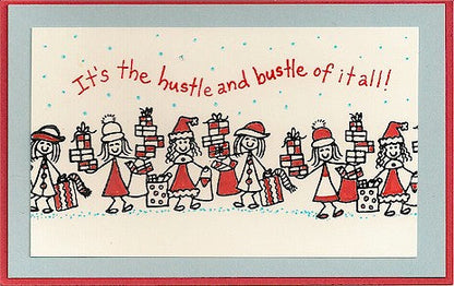 Shopping Ladies Rubber Stamp 2543H