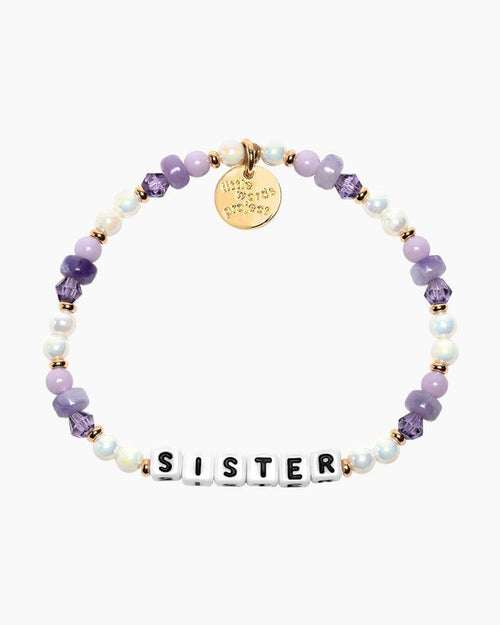 Sister Beaded Bracelet Purple Patch