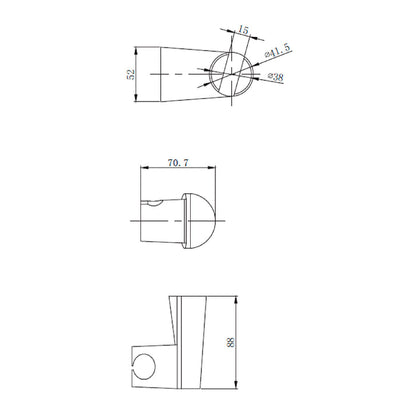 Soporte Ducha ABS
