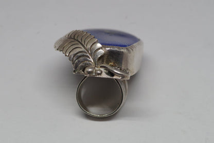 Spectacular Yaqui Gigantic Turquoise Silver Ring