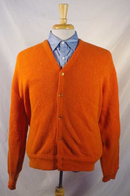 Springfoot Orange 60/40 Acrylic Mohair Sweater - Sz XL (~52)