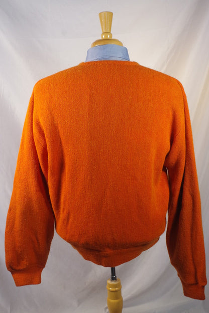 Springfoot Orange 60/40 Acrylic Mohair Sweater - Sz XL (~52)
