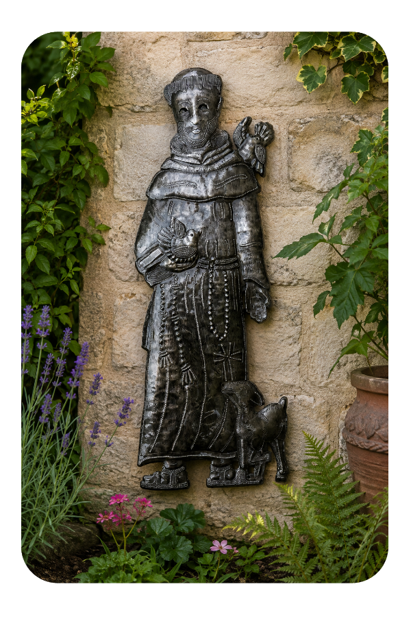 St. Francis Handmade Metal Art - Fair Trade, Haiti