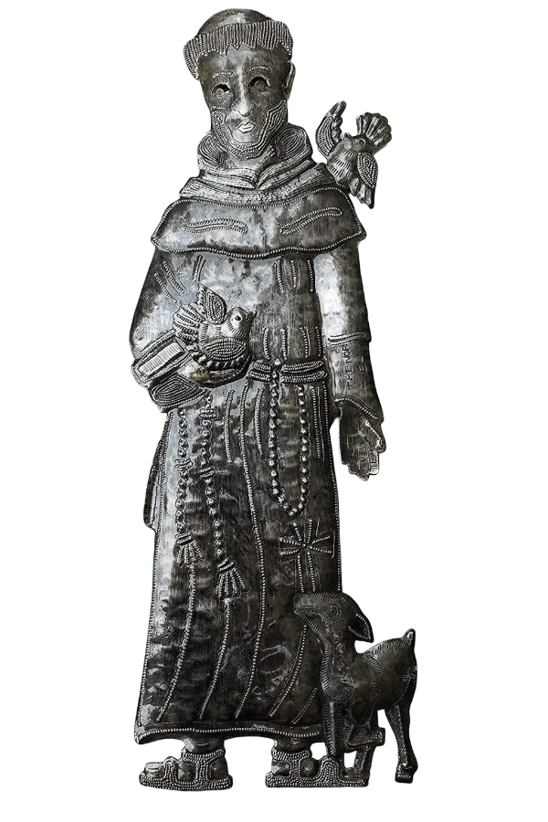 St. Francis Handmade Metal Art - Fair Trade, Haiti