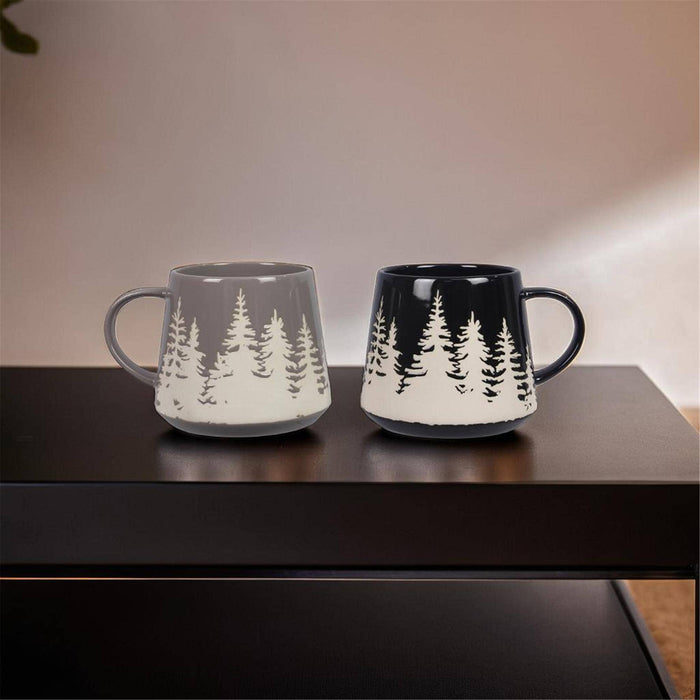 Stoneware Forest Designs 20Oz Mug, 2 Ast.  (Sku#: 23284)