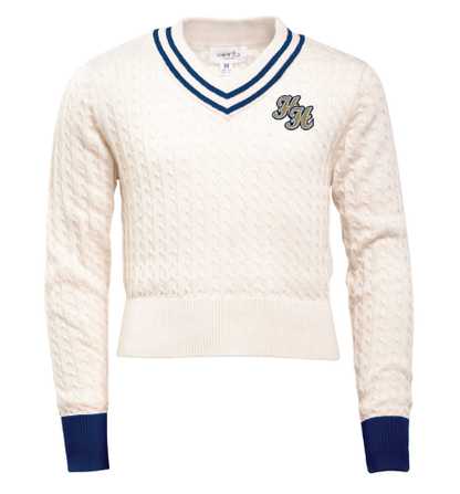 Toddler Birdie Pullover, Garb, cream and navy, stacked Hs