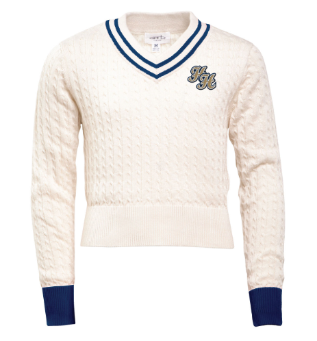 Toddler Birdie Pullover, Garb, cream and navy, stacked Hs