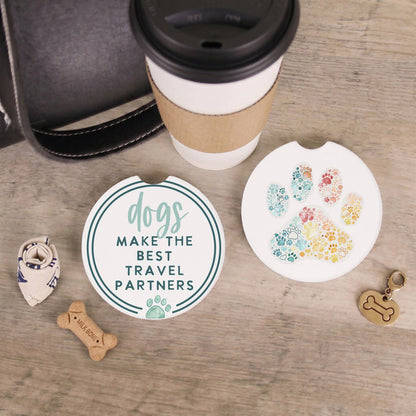Travel Partners Paw - Car Coasters