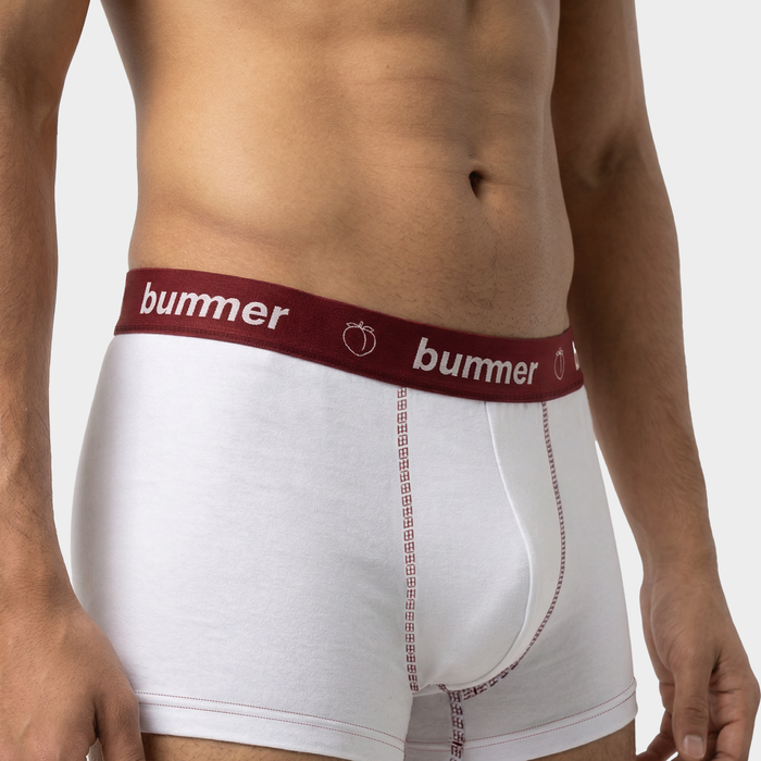 Trunks & Boy Short Matching Set - Blanc