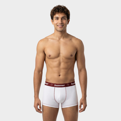 Trunks & Boy Short Matching Set - Blanc