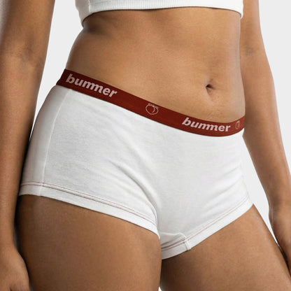 Trunks & Boy Short Matching Set - Blanc