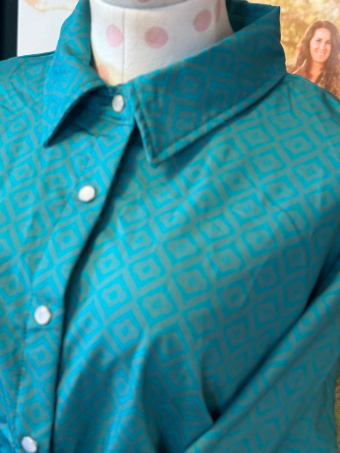 Turquoise Aztec Long Sleeve
