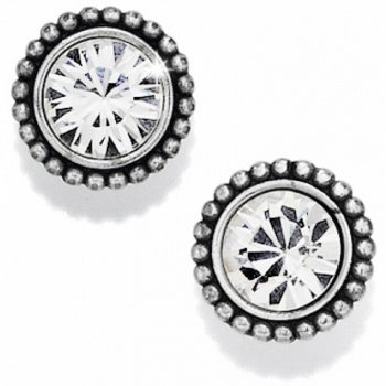 Twinkle Large Post Earrings Silver