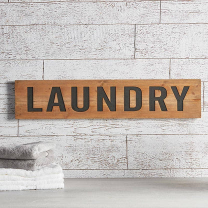 Wooden Laundry Sign