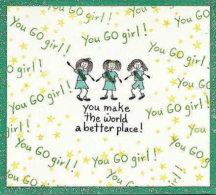 You Go Girl Rubber Stamp 2471C
